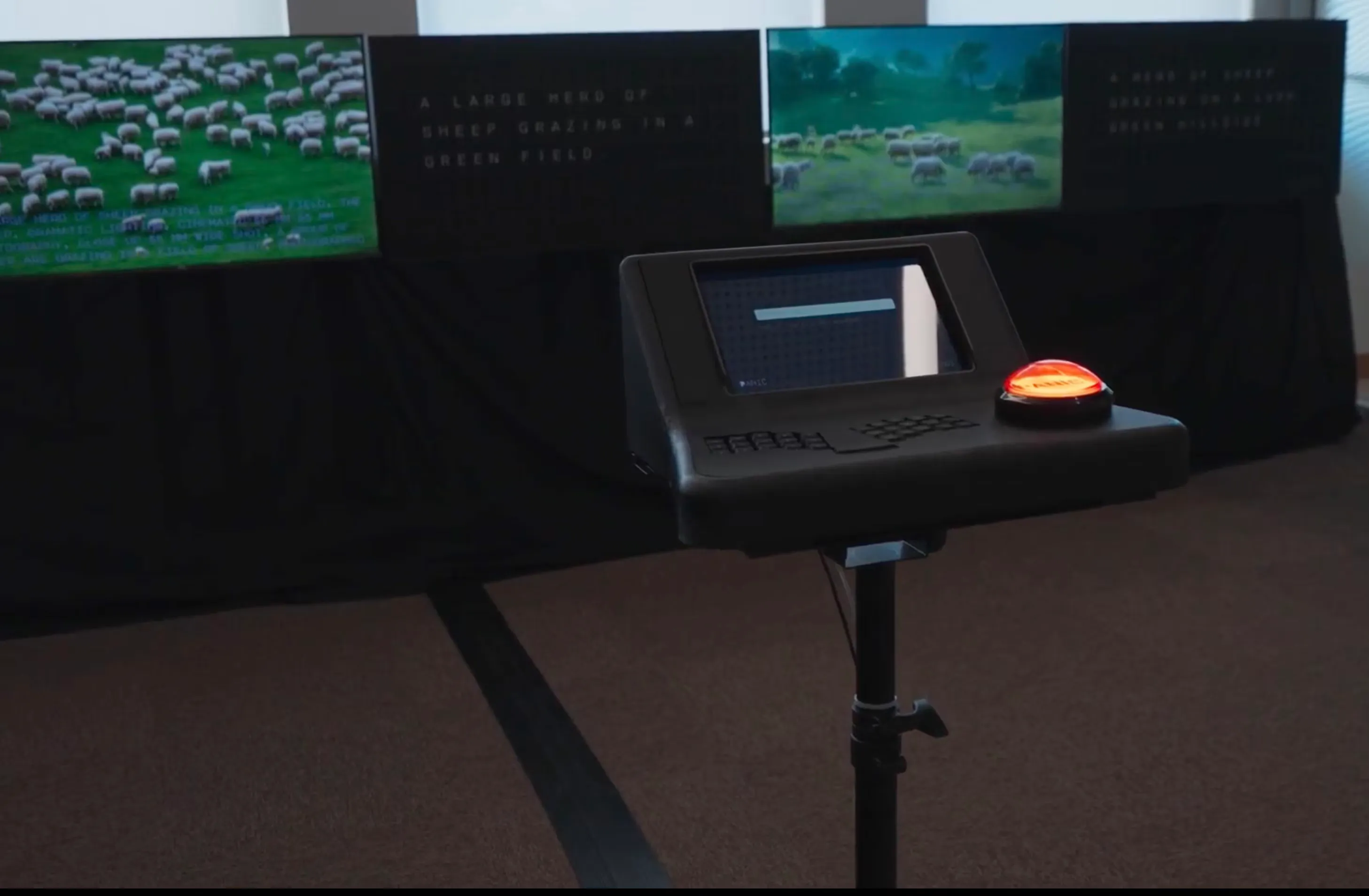 PANIC! in action during an exhibition