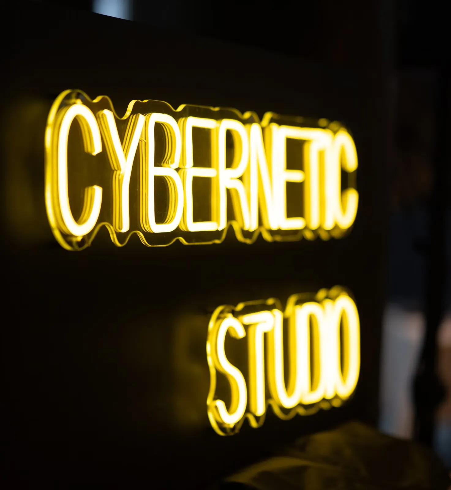 Cybernetic Studio neon sign